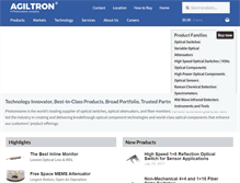 Tablet Screenshot of agiltron.com